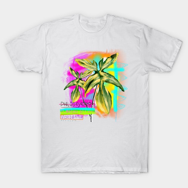 Philodendron Florida Beauty T-Shirt by Kaorumegumi